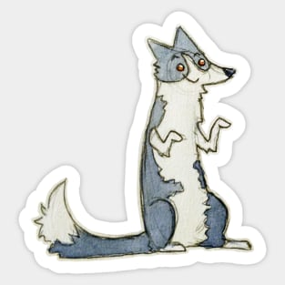 Border collie clever dog Sticker